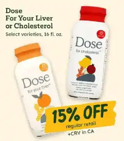 Sprouts Farmers Market Dose for your liver or cholesterol offer
