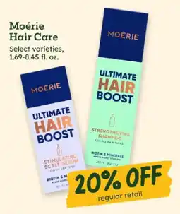 Sprouts Farmers Market Moerie hair care ultimate hair boost offer