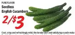 Rouses Pure Flavor Seedless English Cucumbers offer