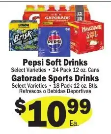 Sellers Bros Pepsi Soft Drinks offer