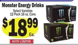 Sellers Bros Monster Energy Drinks offer
