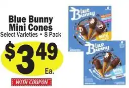 Sellers Bros Blue Bunny Mini Cones offer