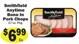 Sellers Bros Smithfield Anytime Bone In Pork Chops offer