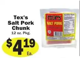 Sellers Bros Tex's salt pork chunk offer