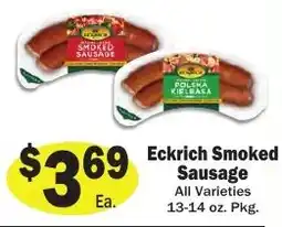 Sellers Bros Eckrich Smoked Sausage offer