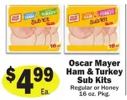Sellers Bros Oscar mayer ham & turkey sub kits offer