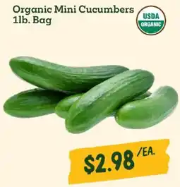 Sprouts Farmers Market Organic Mini Cucumbers offer