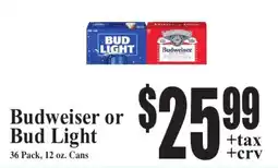 Baja Ranch Budweiser or Bud Light offer