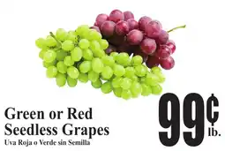 Baja Ranch Green or Red Seedless Grapes offer