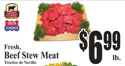 Baja Ranch Certified Angus Beef Brand Fresh, Beef Stew Meat offer