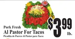 Baja Ranch Pork Fresh Al Pastor For Tacos offer