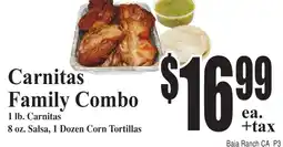 Baja Ranch Carnitas Family Combo offer
