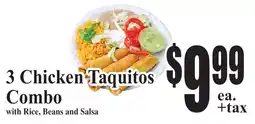 Baja Ranch 3 chicken taquitos combo offer