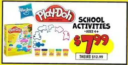 Ollie's Play-Doh SCHOOL ACTIVITIES offer
