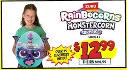 Ollie's ZURU RAINCOCORNS MONSTERCORN SURPRISE offer