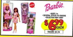 Ollie's MATTEL Barbie offer