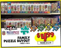 Ollie's FAMILY PUZZLE BUYOUT offer