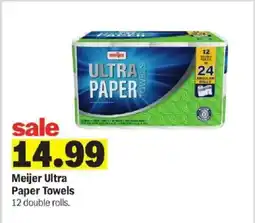 Meijer Meijer Ultra Paper Towels offer