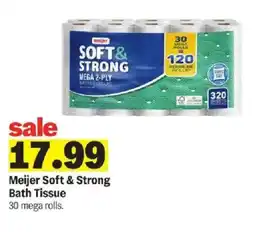Meijer Meijer Soft & Strong Bath Tissue offer