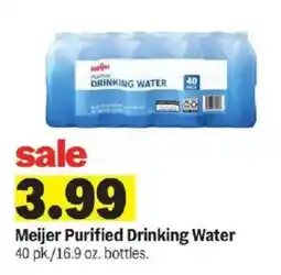 Meijer Meijer purified drinking water offer