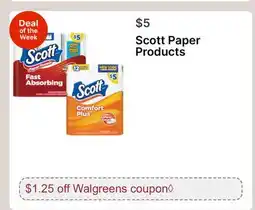 Walgreens Scott Paper Products offer