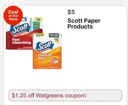 Walgreens Scott Paper Products offer