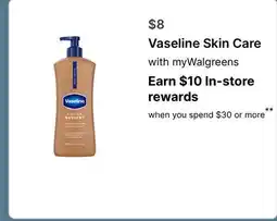 Walgreens Vaseline Skin Care offer
