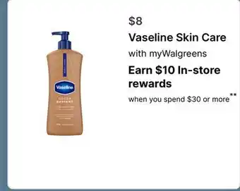 Walgreens Vaseline Skin Care offer