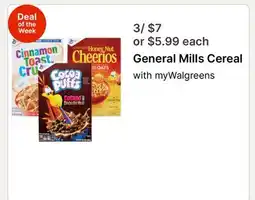 Walgreens General Mills Cereal offer