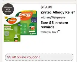 Walgreens Zyrtec Allergy Relief offer