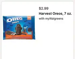 Walgreens Harvest Oreos, 7 oz offer