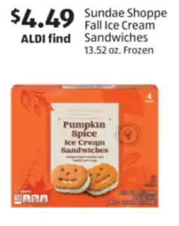 Aldi Sundae Shoppe Fall Ice Cream Sandwiches offer