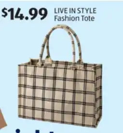 Aldi FASHION TOTE offer