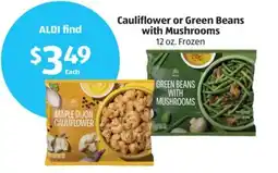 Aldi Cauliflower or Green Beans with Mushrooms offer