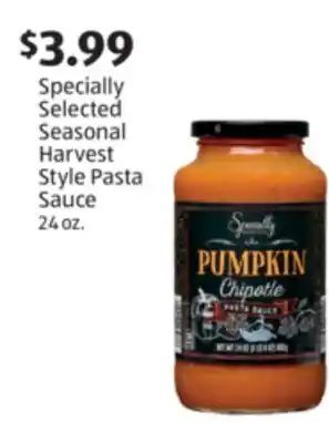 Aldi Specially Selected Seasonal Harvest Style Pasta Sauce offer