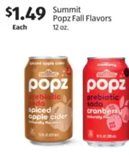 Aldi Summit Popz Fall Flavors offer