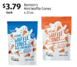 Aldi Benton's Mini Waffle Cones offer