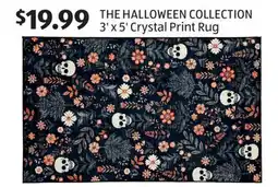 Aldi THE HALLOWEEN COLLECTION 3' x 5' Crystal Print Rug offer