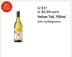 Walgreens Yellow Tail offer