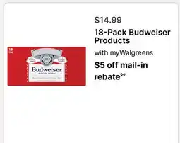 Walgreens Budweiser Products offer