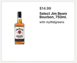 Walgreens Select Jim Beam Bourbon offer