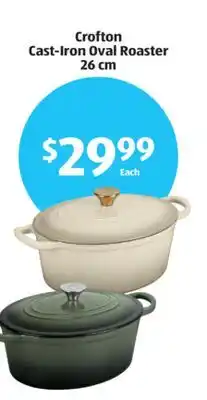 Aldi Crofton Cast-Iron Oval Roaster 26 cm offer