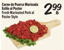 El Super Carne de Puerto Marinada Estilo al Pastor / Fresh Marinated Pork al Pastor Style offer