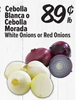 El Super Cebolla Blanca o Cebolla Morada / White Onions or Red Onions offer