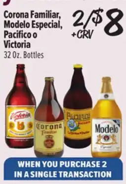 El Super Corona Familiar, Modelo Especial, Pacifico o Victoria offer