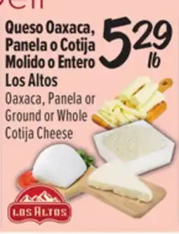 El Super Queso Oaxaca, Panela o Cotija Molido o Entero Los Altos offer