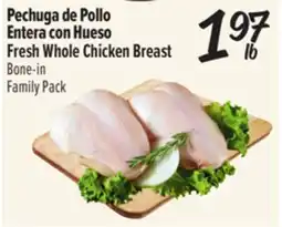 El Super Pechuga de Pollo Entera con Hueso / Fresh Whole Chicken Breast offer