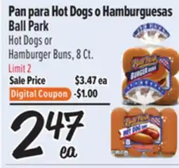El Super Pan para Hot Dogs o Hamburguesas Ball Park offer