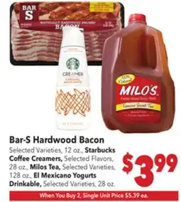 Vallarta Supermarkets Bar-S Hardwood Bacon offer