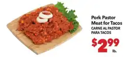 Vallarta Supermarkets Pork Pastor Meat for Tacos / CARNE AL PASTOR PARA TACOS offer